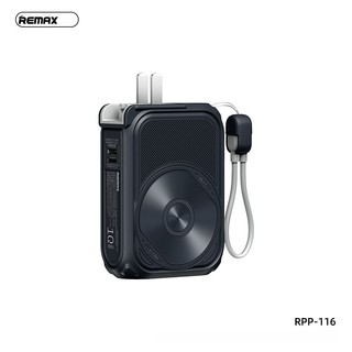 Pin Dự Phòng không dây Remax RPP-116 10000mAh sạc Wireless 15W / TypeC & LaiNing in 18W, out 20W, có phích cắm sạc