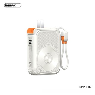 Pin Dự Phòng không dây Remax RPP-116 10000mAh sạc Wireless 15W / TypeC & LaiNing in 18W, out 20W, có phích cắm sạc
