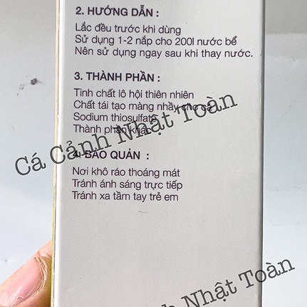 MULTI DETOX VER 02 KHỬ CLO. KHỬ ĐỘC, CHỐNG SỐC, TẠO NHỜN GIẢM STRESS CHO BỂ CÁ CẢNH MULTIBIO LAB 100ML