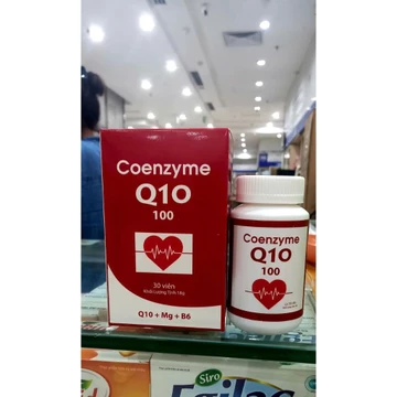 Coenzyme Q10 - Giảm xơ vữa động mạch , tăng cường chức năng tim ,giảm nguy cơ đau tim , nhồi máu cơ tim - Hộp 30 Viên