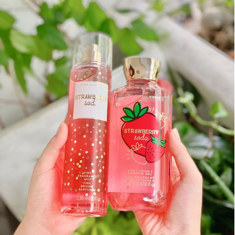 body mist Xịt thơm Strawberry Soda 236ml hương thơm nhẹ nhàng, cá tính