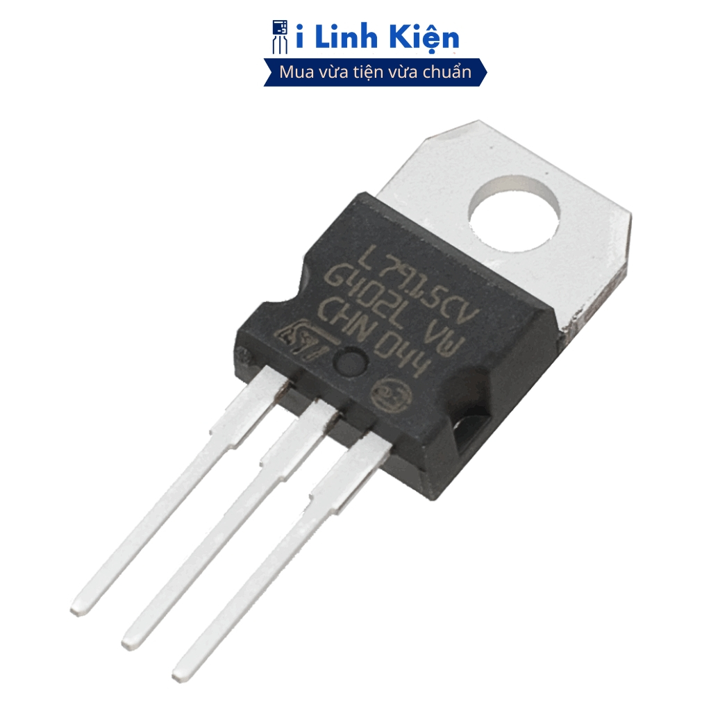 L7915CV IC ổn áp -15V 1.5A TO-220 chính hãng ST chất lượng cao ILinhkien