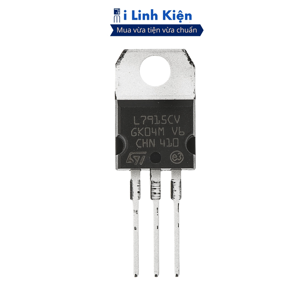 L7915CV IC ổn áp -15V 1.5A TO-220 chính hãng ST chất lượng cao ILinhkien