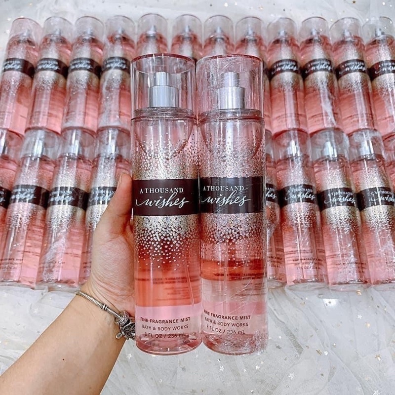 body mist A thousand wishes 236ml Xịt Thơm toàn thân Hương Thơm ngọt ngào, Cá Tính