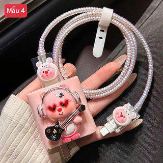 Bộ bảo về dây cáp sạc,củ sạc phiên bản dễ thương