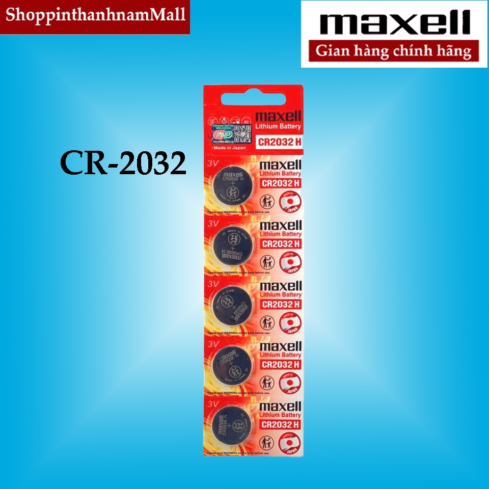 Pin CR2032 Maxell 3V Vỉ 5 Viên Chính Hãng | Shopee Việt Nam