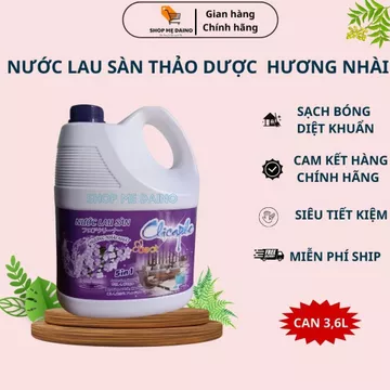 Nước lau sàn thảo dược hương nhài Nhật Chicaphe 3.6Kg, diệt khuẩn, hương tự nhiên - shop mẹ Daino