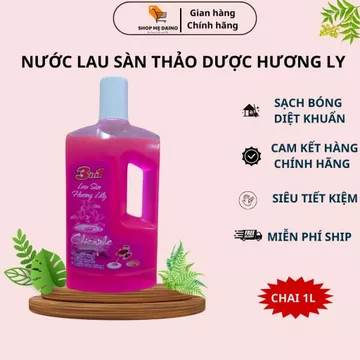 Nước lau sàn thảo dược Chicaphe 1lit, sạch bóng, hương thơm tự nhiên, diệt khuẩn - shop mẹ Daino