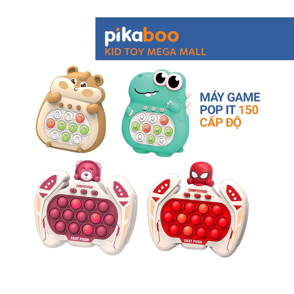 Ảnh Pop it điện tử Pikaboo Đồ chơi máy chơi game bản mới bấm nút theo đèn nhạc với 4 giúp luyện phản xạ 1
