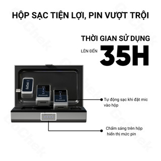 Mic Thu Âm Gochek GC-ULTRA S24 Kèm Hộp Sạc, Lọc Âm Vượt Trội, Livestream, Ghi Âm Chuyên Nghiệp