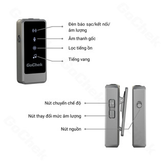 Mic Thu Âm Gochek GC-ULTRA S24 Kèm Hộp Sạc, Lọc Âm Vượt Trội, Livestream, Ghi Âm Chuyên Nghiệp