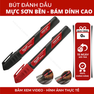 Bút đánh dấu Milwaukee 48-22-3731 / 48-22-3741 màu đen/đỏ siêu dám dính, không phai màu dòng cao cấp