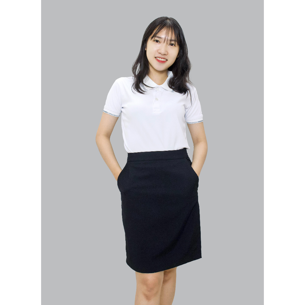 Áo Polo Nam Nữ Vải Bamboo Màu Trắng, Xanh Làm Đồng Phục Văn Phòng - Nhận In Thêu