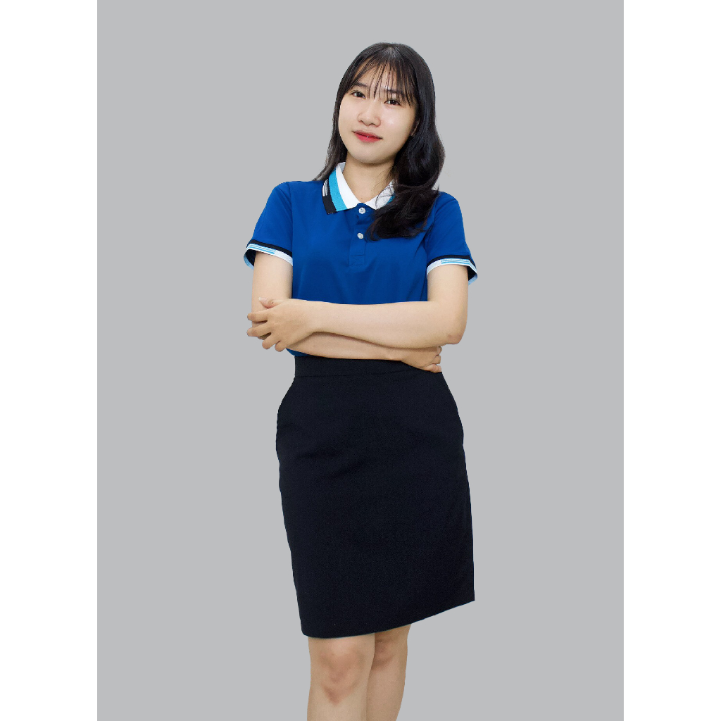 Áo Polo Nam Nữ Vải Bamboo Màu Trắng, Xanh Làm Đồng Phục Văn Phòng - Nhận In Thêu