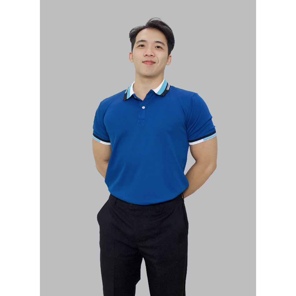 Áo Polo Nam Nữ Vải Bamboo Màu Trắng, Xanh Làm Đồng Phục Văn Phòng - Nhận In Thêu