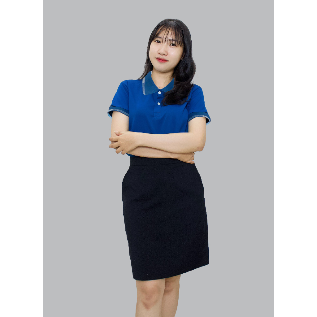 Áo Polo Nam Nữ Vải Bamboo Màu Trắng, Xanh Làm Đồng Phục Văn Phòng - Nhận In Thêu