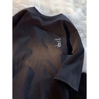 áo thun phông nữ nam unisex 3158 form to rộng tay lỡ KONOVA chất liệu cotton in chữ i dont