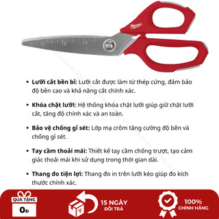 Kéo cắt đa năng Milwaukee 48-22-4046 9.3 inch