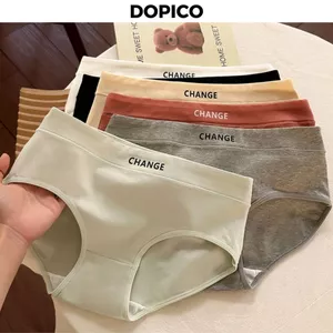 Quần lót cotton dày dặn thấm hút tốt kiểu dáng basic trẻ trung cá tính đáy lót hai lớp DOPICO L2430