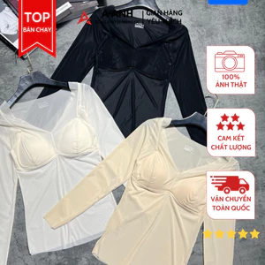 Áo giữ nhiệt 7682# Tàng hình kèm đệm mút cao cấp. fullboxx. chất su thạch mỏng nhẹ siêu đeop