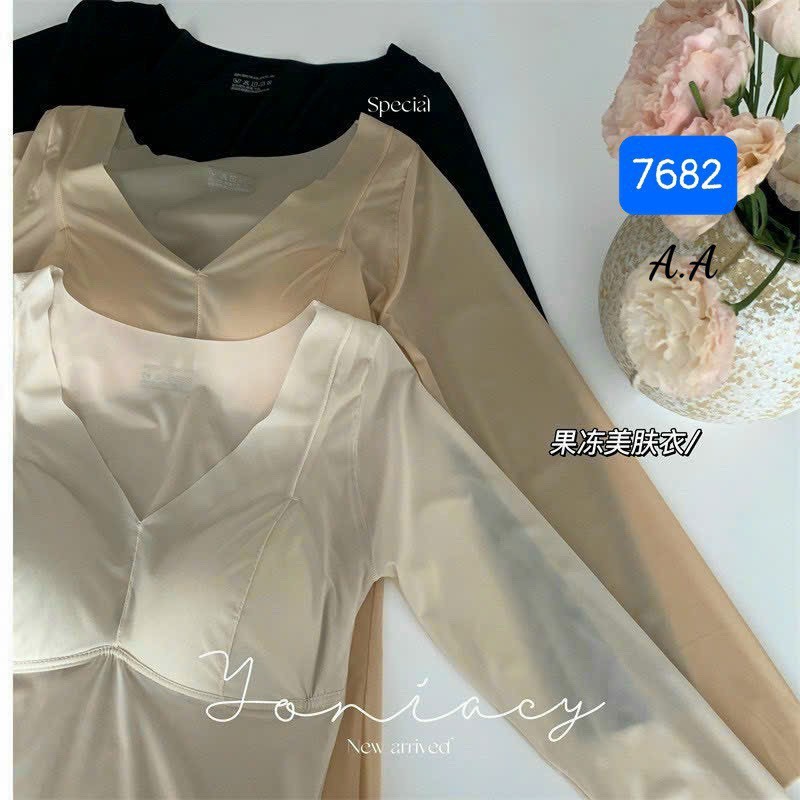 Áo giữ nhiệt 7682# Tàng hình kèm đệm mút cao cấp. fullboxx. chất su thạch mỏng nhẹ siêu đeop