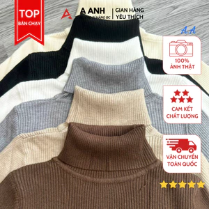 Len Cổ Lọ Chất Liệu Len Thỏ Form Thoải Mái Phong Cách Hàn Quốc