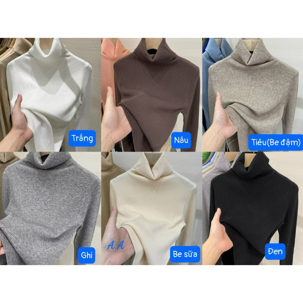 Len Cổ Lọ Chất Liệu Len Thỏ Form Thoải Mái Phong Cách Hàn Quốc