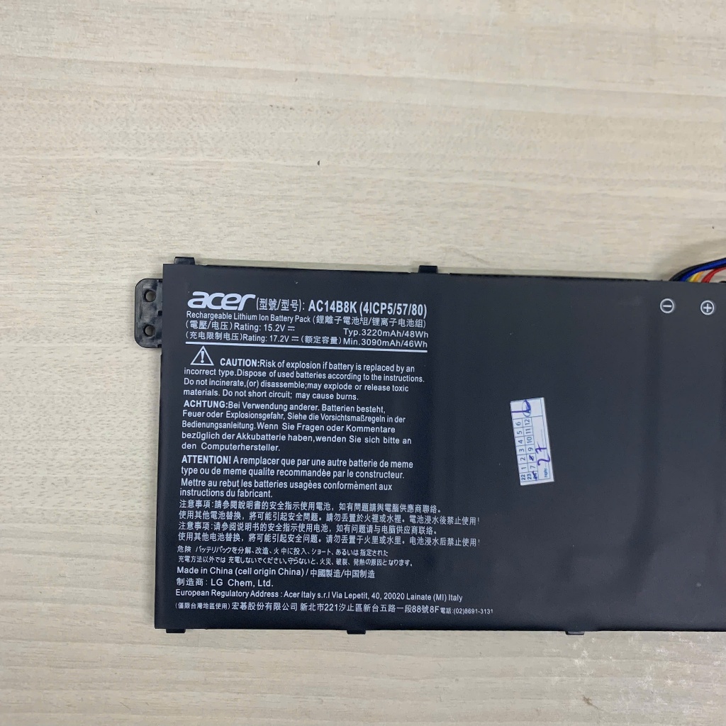 Pin Laptop Acer Nitro 5 AN515-51 AN515-52 AN515-53 SF314-51, SF314-52, SF314-52G AC14B3K, AC14B7K, AC14B8K