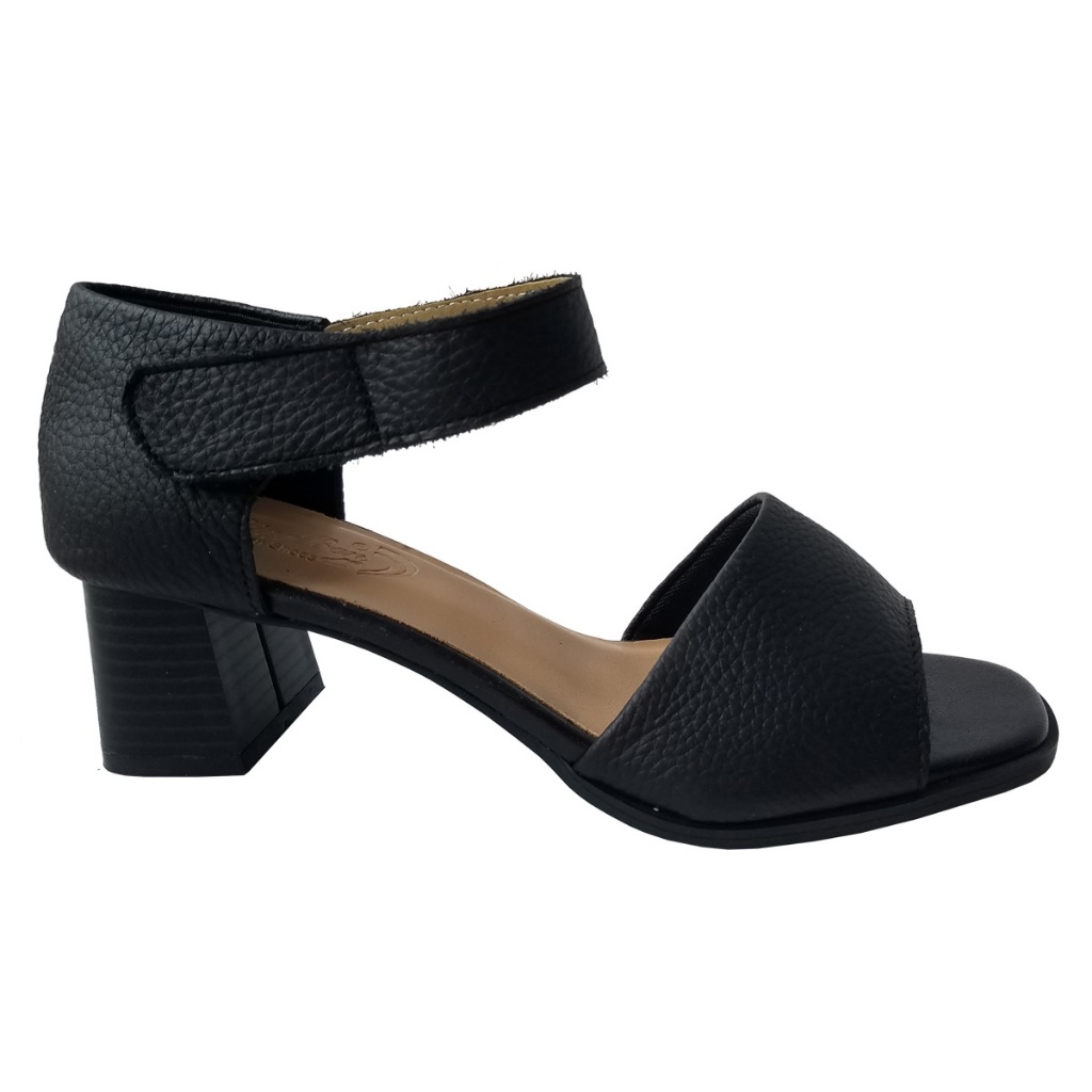 Giày sandal cao gót nữ da bò thật BIGGBEN cao 5 phân HKD881