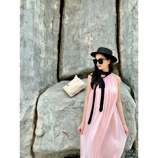 [SLIIHOMEWEAR] Váy sát nách+ cổ nơ dáng xoè điệu đà tạo cảm giác nhẹ nhàng thanh lịch