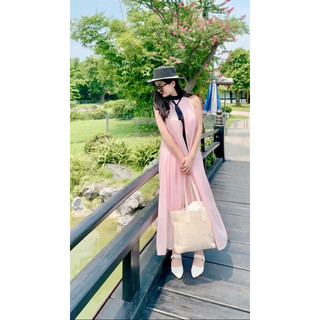 [SLIIHOMEWEAR] Váy sát nách+ cổ nơ dáng xoè điệu đà tạo cảm giác nhẹ nhàng thanh lịch