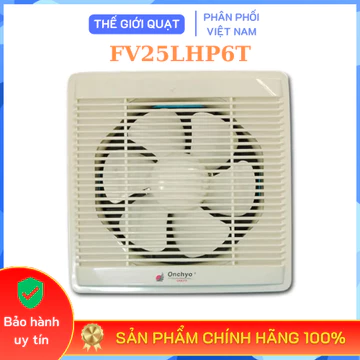 [HỎA TỐC] Quạt hút âm tường Onkyo FV25LHP6T.1W lỗ khoét 300mm, hút 1 chiều - Hàng chính hãng