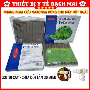 Điếu Ngải Cứu MAXONGA, Nhang Ngải Cứu Dùng Cho Máy Đốt Ngải, Hơ Ngải