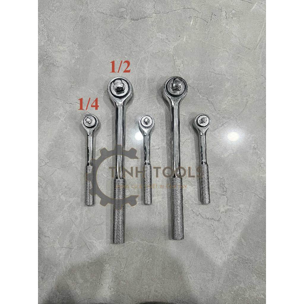 Cần tuýp tự động đầu tròn | Cần siết tự động hiệu TOP 1/2'', 1/4'' cao cấp thân bóng vặn bu lông 2 chiều chính hãng