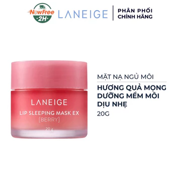 Mặt nạ ngủ môi Laneige Lip Sleeping 20g giúp tẩy tế bào chết môi và dưỡng ẩm môi mềm mịn chỉ sau 1 đêm giúp môi xinh.