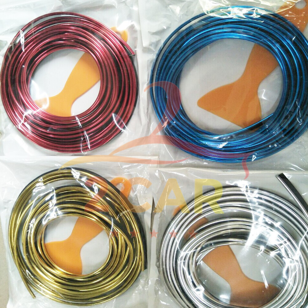 Chỉ Trang Trí Nội Thất Xe 3D- Cuộn 5m Chỉ Nẹp Viền Trang Trí Nội Thất Ô Tô Xe Hơi Chuyên Dụng