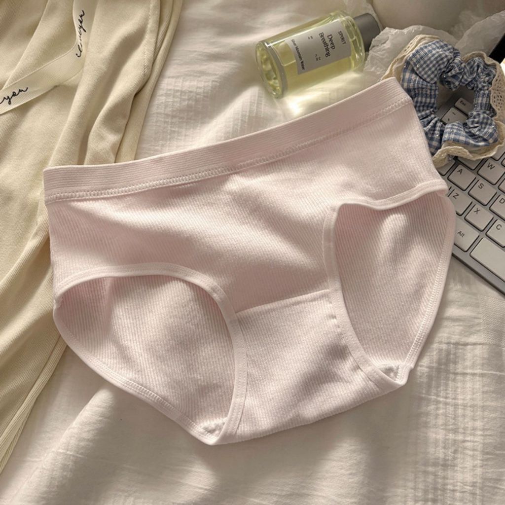 Quần lót nữ cotton gân tăm cạp vừa tôn dáng quyến rũ gợi cảm kiểu dáng basic trẻ trung LANIXA L2416