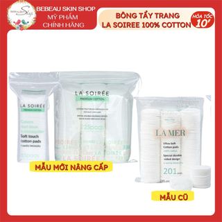 Bông tẩy trang La Soirée - Lamer 100% cotton mềm mịn ko sơ bông dễ tẩy trang - Bebeau