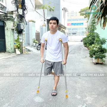 [HỎA TỐC HÀ NỘI] Nạng Chống Nách Siêu Chắc Chắn, Cao Cấp - Nạng Chống Hỗ Trợ Người Khuyết Tật, Tai Nạn, Người Tập Đi