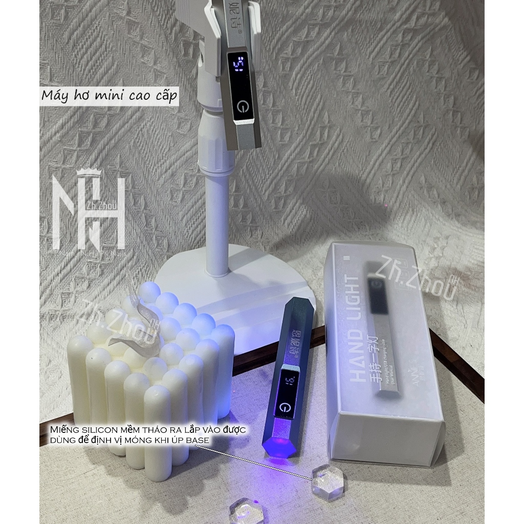 Đèn Hơ Mini annies cao cấp, máy hơ móng tay 1 bóng Cao Cấp (Sạc tích điện), đèn hơ LED/UV , máy sấy gel