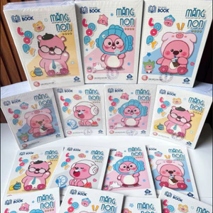 TÂN HƯNG - Tập vở 5 Ô LY định lượng 100gsm láng mịn Măng Non tự chọn bìa hoạt hình dễ thương 🌸 mã Loopy