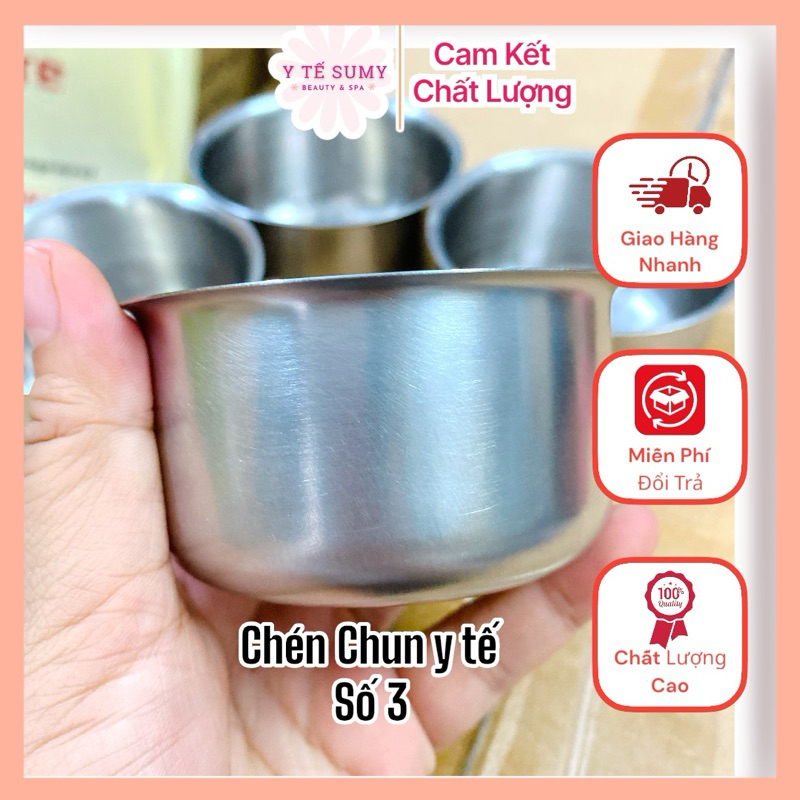 [Inox] Chén Chum Inox Y Tế Sâu 8.5cm x40 - Chén inox số 3 Hàng Loại 1 ...