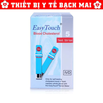 Que Thử Mỡ Máu Cho Máy Đo Rossmax Easy Touch GCU ET322 [Hộp 05 Que, 02 Que]
