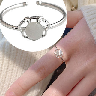Nhẫn bạc S925 nữ mắt mèo mở nhẫn kích thước vòng có thể điều chỉnh quà tặng nữ S33