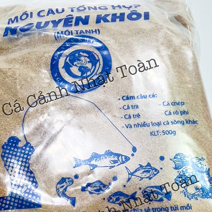 CÁM CÂU CÁ NGUYÊN KHÔI SIÊU NHẠY MỒI TANH (GÓI 500G)