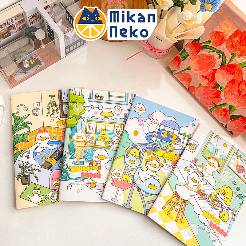 Set 4 Sổ tay A5, Sổ ghi chép note học tập nhiều mẫu mã cute có dòng kẻ ...