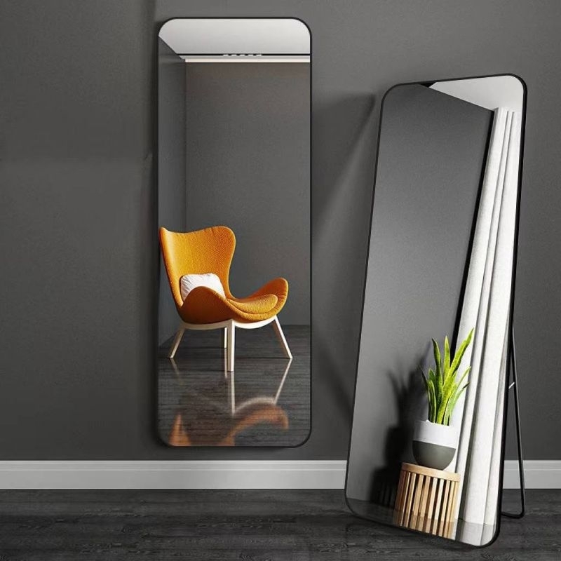 Gương soi toàn thân di động chống vỡ 3 màu khung trắng, đen, vàng 147x37cm