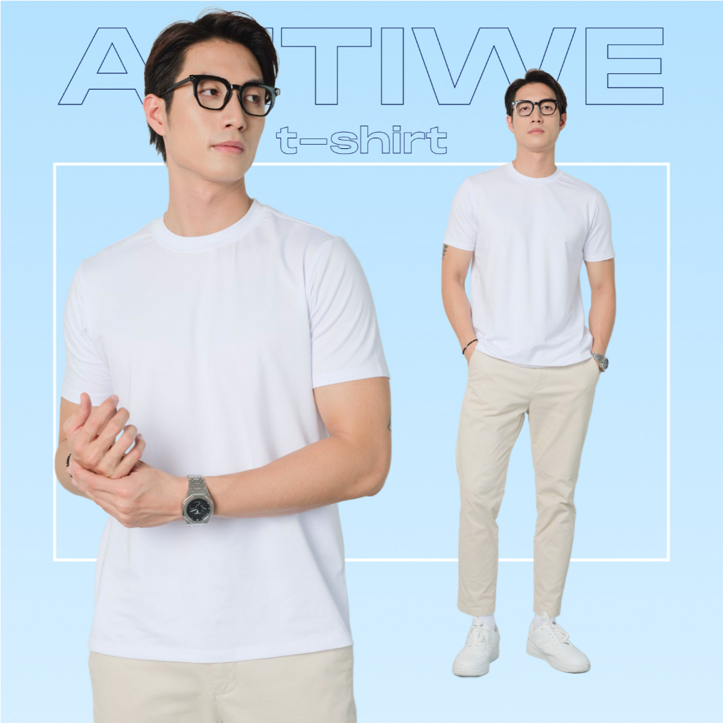 [SALE LẺ SIZE] Áo thun nam ANTIWE smart cotton ELS trượt nước, co dãn tốt, mềm mại, tôn dáng, trẻ trung - HUSSIO