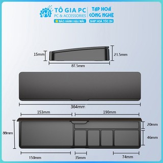 Kê tay bàn phím tích hợp hộp lưu trữ thông minh Pad Ergonomic, miếng đệm cổ tay bàn phím cơ layout 87% 94% full size