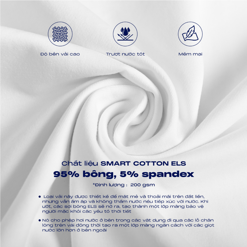 [SALE LẺ SIZE] Áo thun nam ANTIWE smart cotton ELS trượt nước, co dãn tốt, mềm mại, tôn dáng, trẻ trung - HUSSIO